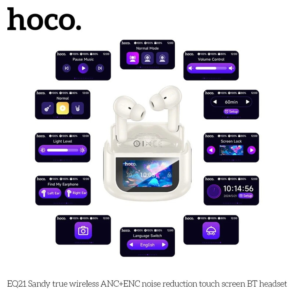 HOCO EQ21 BLANCO AURICULARES IN-EAR BLUETOOTH