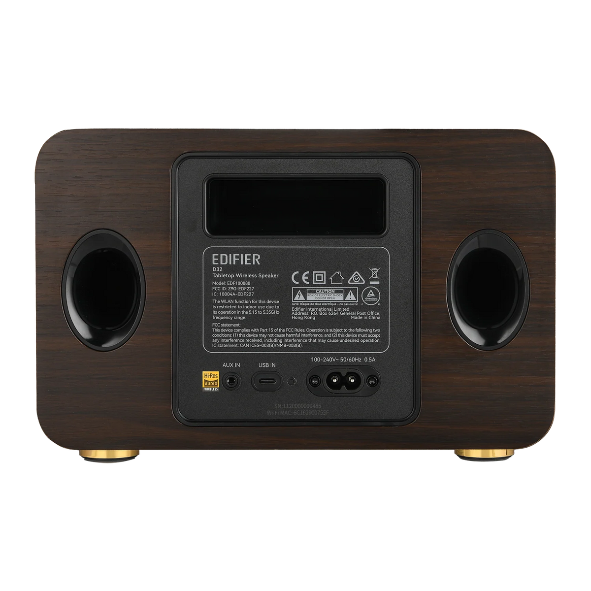 EDIFIER D32 NEGRO ALTAVOZ BLUETOOTH