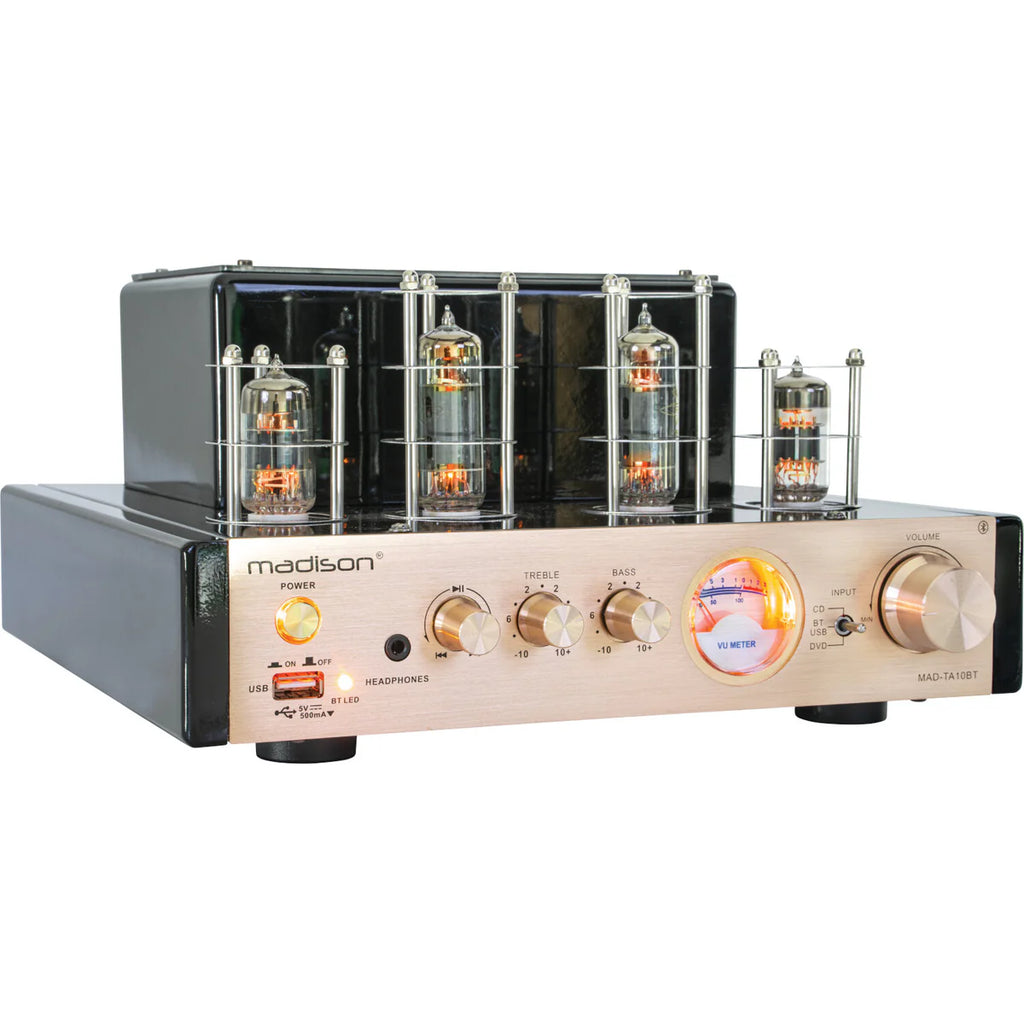 MADISON MAD-TA10BT AMPLIFICADOR HIFI A VALVULAS CON USB/BLUETOOTH