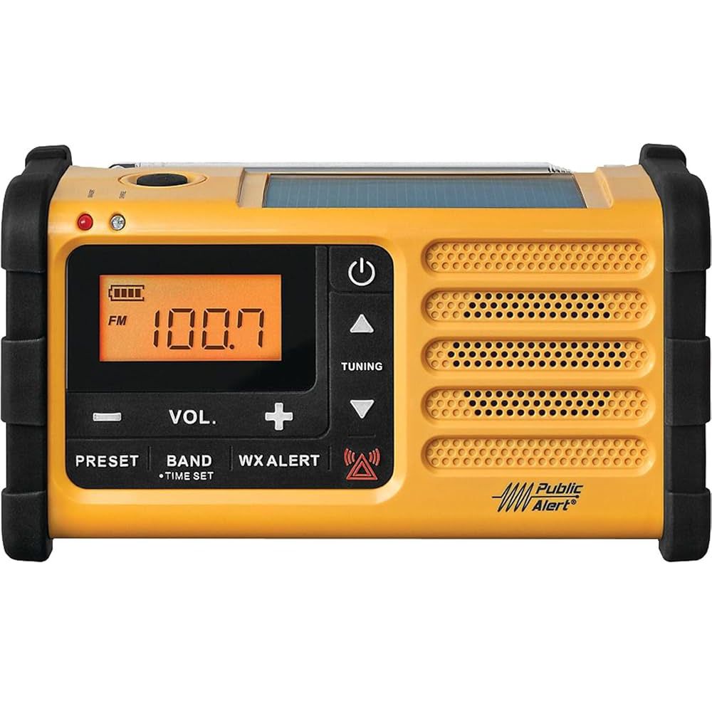 SANGEAN MMR88 RADIO EMERGENCIA SOLAR CON LINTERNA Y DINAMO