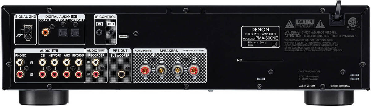 DENON PMA-600NE AMPLIFICADOR HIFI 70+70W NEGRO